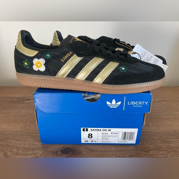 NWT Women’s Adidas Samba Originals X Liberty London Size 8 - Picture 7 of 9